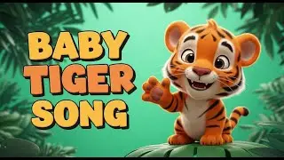 Baby Tiger Song 🐅🎶 | Cute Animal Nursery Rhyme for Kids | 3D Animation