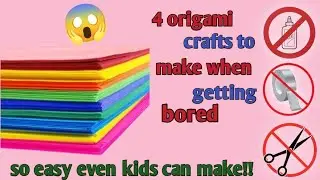 paper craft no glue no tape no scissors | fidget origami for beginners | origame