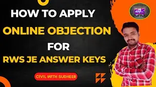 || HOW TO APPLY ONLINE OBJECTION FOR RWS JE 2022 ANSWER KEYS RELEASED ?? ||