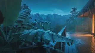 Sleep Fast with Warm Forest Rain at Forest Cabin and Soft Thunder Murmur to Stop Overthinking 🌧️