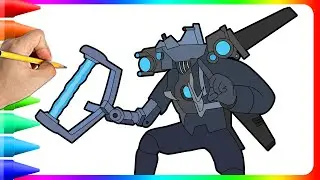 Easy draw Upgraded Titan Cameraman in skibidi toilet 73 part 2