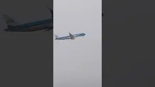 KLM Airbus A321-251NX в Амстердам, вылет из Манчестера #klm #a321neo #amsterdam