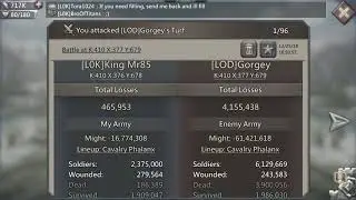 Lords Mobile - L0K vs 6m troops