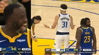 Draymond Green was loving it after Klay Thompson got a tech vs Warriors 😂