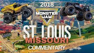 THE CRAZY CRUSADER! Monster Jam St Louis 2018 Commentary