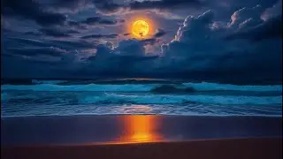 Deep Sleep Ocean Waves &ndash; Gentle White Noise Beach Ambience for Rest & Relaxation All Night Long