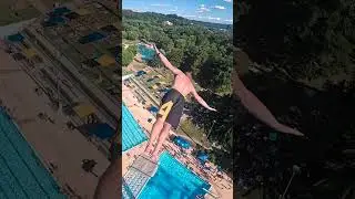 43 METER Sprung im FREIBAD !!