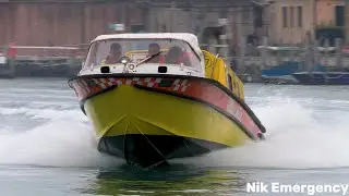[SONORA-RARE] Idroambulanza Croce Verde Mestre in sirena a Mestre // Boat ambulanza responding code3