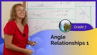 Angle relationships: supplementary angles (7th grade math)