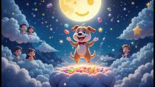 Moonlight, Moonlight, Middle of the Night 🌙✨ | Soothing Nursery Rhyme & Kids Song and Preschoolers