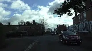 Driving On Tudor Way, Oldbury Road & Henwick Road, Worcester, Worcestershire, UK 4th February 2022