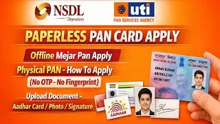 Peparless Pan Card 2026 | Offline Mejar Pan Apply Online | ❌ NO OTP &  ❌ No Fingerprint | #pancard 
