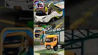 Bus Simulator Indonesia VS Truck Simulator Indonesia Truck / Bus Comparison  😱😍✨ #bussid #truck