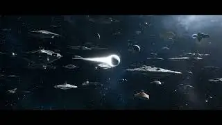 Dark Forest (Cixin Liu - Three Body Problem) - Teardrop tears through fleet of ships