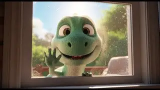 Dinosaur at the Window | Fun Dinosaur Rhyme for Kids | Nursery Rhymes & Songs for Children 🦖🎵