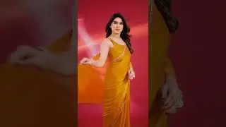 Chiffon Party Wear Saree in Yellow with Thread work - 2006590