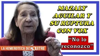 La ruptura de Mazaly Aguilar con Vox (Abascal - Buxadé) por su alianza con Orban-Putin (2024)