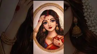 Sindoor saree pure elegance #indiandrawing#sareedrawing#beautifulgirlart#traditionalart#sindoor