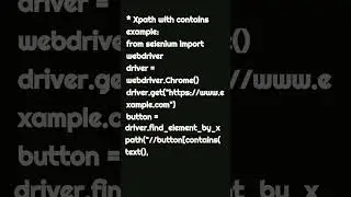 Selenium Webdriver example: Xpath with Contains