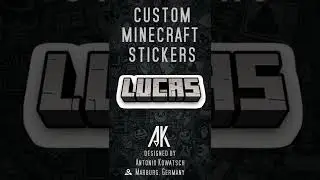 Lucas - Minecraft Nametag - Lucas Minecraft Name Label Sticker