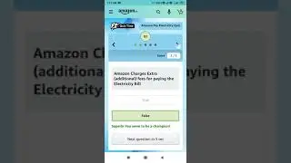 To pay an Electricity bill on Amazon, one has to visit which page?