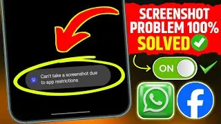 Can't take a screenshot due to app restrictions//can't take screenshot due to security policy on app