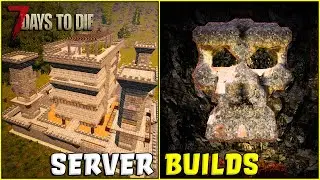 7 Days to Die Community Server Builds | Dungeon, Castle, AFK Horde Base, Boats + more!