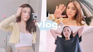 VLOG 🌤 GRWM 我的日常妆容💄// 新卷发棒// 近期最爱的健康薯片！🍟🍪🦦