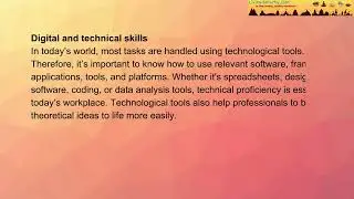 Practical Skills Essential For The Application Of Book Knowledge To The Real World