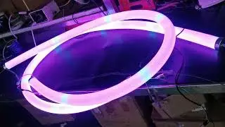 D40mm 360 Degree Addressable Neon Flex LED Tube Pixel 360 DMX Neon Bar Light