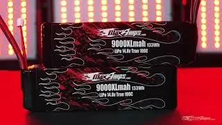 MaxAmps  9000XL LiPo 4S 14.8v Pair for 8S X-Maxx