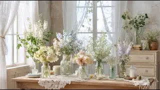 Elegant Shabby Chic Interior Design Featuring Timeless Crochet Accents