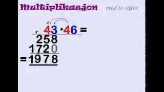 Multiplikasjon med to siffer