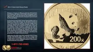 2016 15 Gram Gold Chinese Panda
