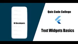 Flutter Text Widget Basics Explained | Flutter UI Tutorial for Beginners