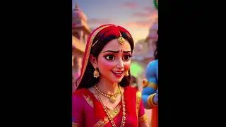 Radha Krishna Playing Holi 