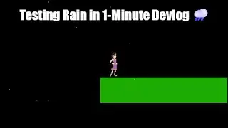 My indie game's new weather mechanics (quick 1 min devlog)