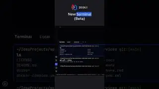 IntelliJ IDEA 2024.1: New terminal (Beta)