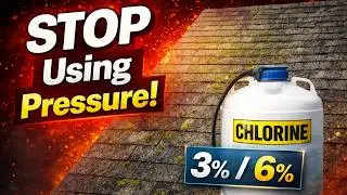 Lesson 56: Using Chlorine on a Roof - Power Washing Course for Beginners (Full Free Training)