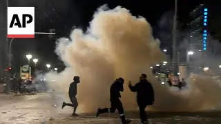 Protests turn violent in Greece over deadly 2023 train crash