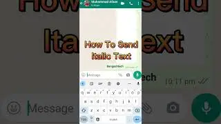 How to send Bolder Italic and Cancel Text in Whatsapp. #bangashtech #whatsapptips #shorts #whatsapp