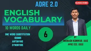 Vocabulary for ADRE// ENGLISH