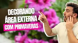 DECORANDO área externa com PRIMAVERAS | Gabriel Penteado