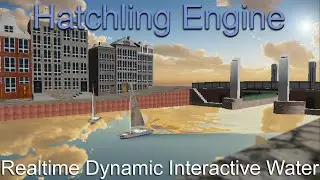 Realtime Dynamic Water in C++ OpenGL - Hatchling Engine - Evil Turtle Productions