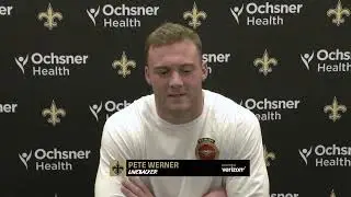 Pete Werner on Saints Defense, Veterans | New Orleans Saints