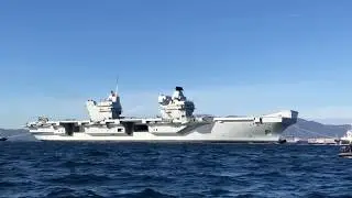 Queen Elizabeth Aircraft Carrier inaugural Gibraltar visit