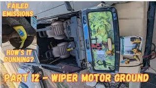 Part 12 Samurai Fails Emissions, Plugged Exhaust, Fix Wiper Motor Ground, Jimny, SJ413, Sierra