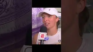 Iga Swiatek after winning her first Wimbledon trophy 🏆
