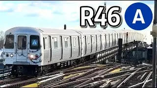 ⁴ᴷ⁶⁰ R46 A Trains at Rockaway Boulevard