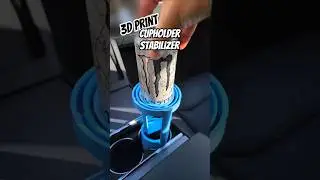 3D Printed Drink Cupholder Stabilizer Gimbal #3dprinting #howto